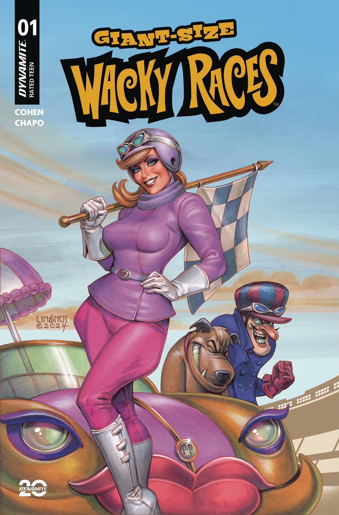 Dynamite Comic Books GIANT-SIZED WACKY RACES #1 CVR A LINSNER 72513035476101011 FEB250152