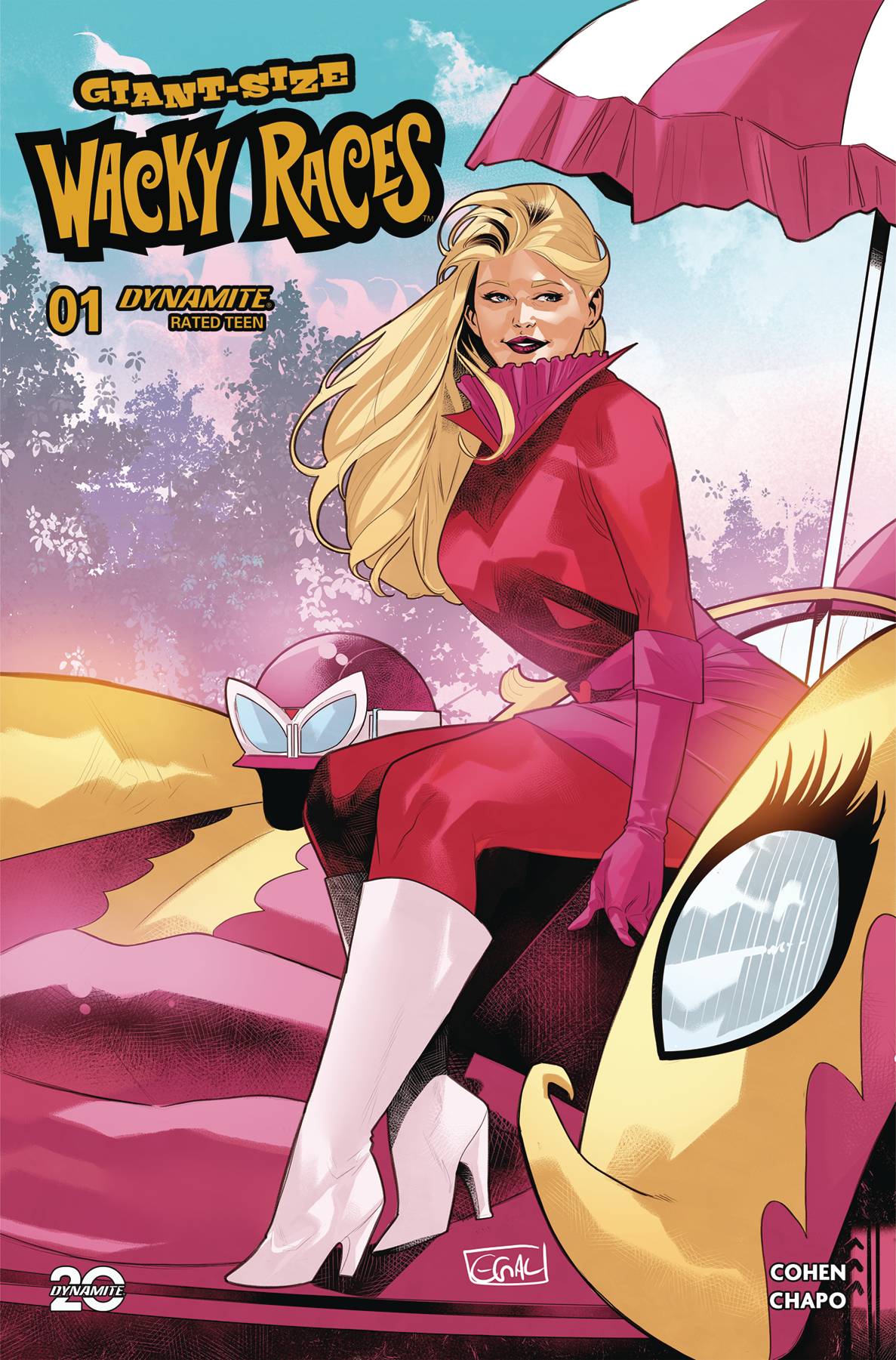 Dynamite Comic Books GIANT-SIZED WACKY RACES #1 CVR B GALMON 72513035476101021 FEB250153