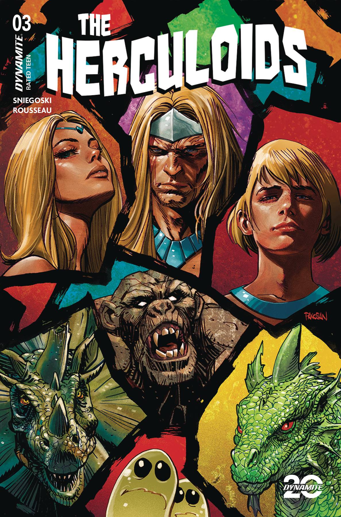 Dynamite Comic Books HERCULOIDS #3 CVR E PANOSIAN 72513035274303051 FEB250272