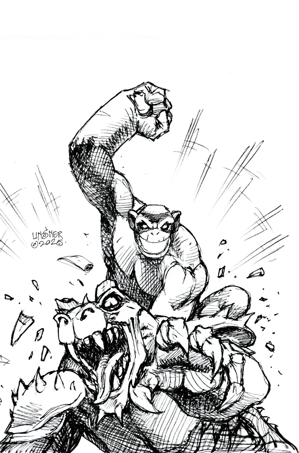 DYNAMITE Comic Books HERCULOIDS #7 CVR G 1:15 INCV LINSNER LINE ART VIRGIN 72513035274307071