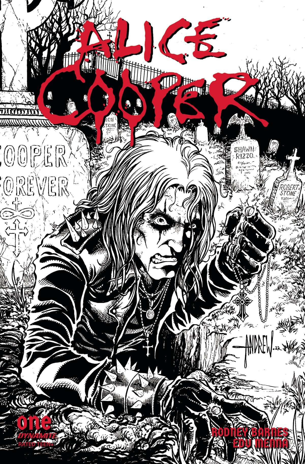 ALICE COOPER #1 (OF 5) CVR G 1:10 INCV VAR MANGUM LINE ART