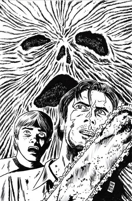 ARCHIE X ARMY OF DARKNESS #2 1:7 INCV CVR N FRANCESCO FRANCAVILLA LINE ART VIRGIN VAR