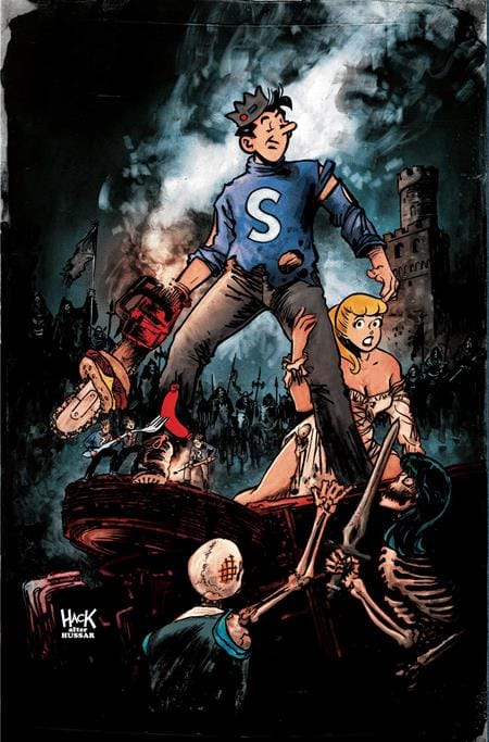 ARCHIE X ARMY OF DARKNESS #3 1:7 INCV CVR P ROBERT HACK JUGHEAD VARIANT VIRGIN VAR
