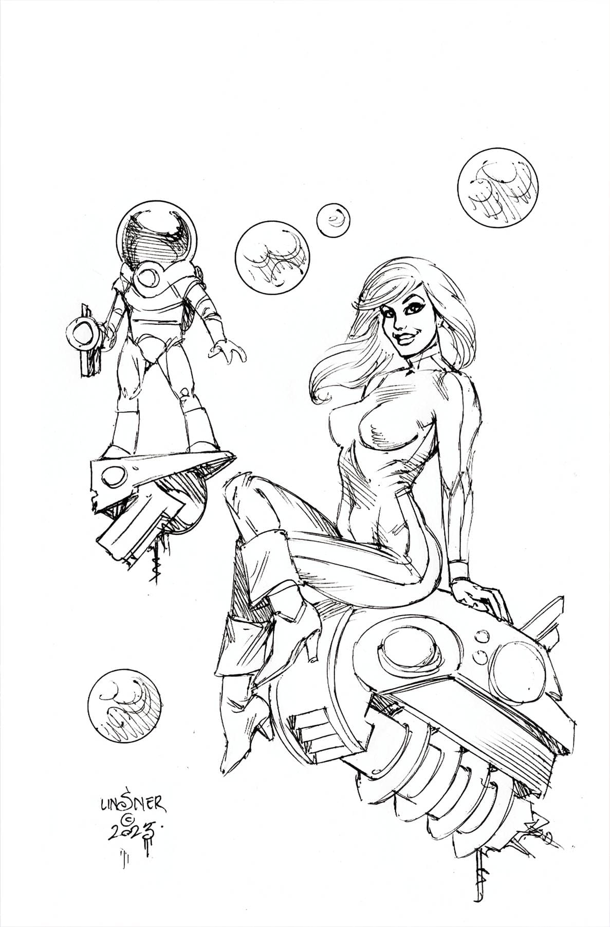 BARBARELLA #3 CVR K 1:25 INCV LINSNER LINE ART VIRGIN