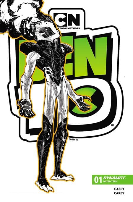 Dynamite Comic Books > Incentives BEN 10 #1 3RD PTG CVR B INC 1:7 ROBERT CAREY B&W VAR 72513036343501023 0526DE8434