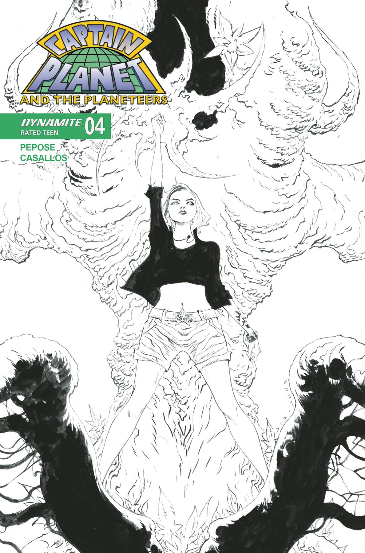 Dynamite Comic Books > Incentives CAPTAIN PLANET #4 CVR G 1:10 INCV LEE LINE ART 72513035474704071 MAY250077