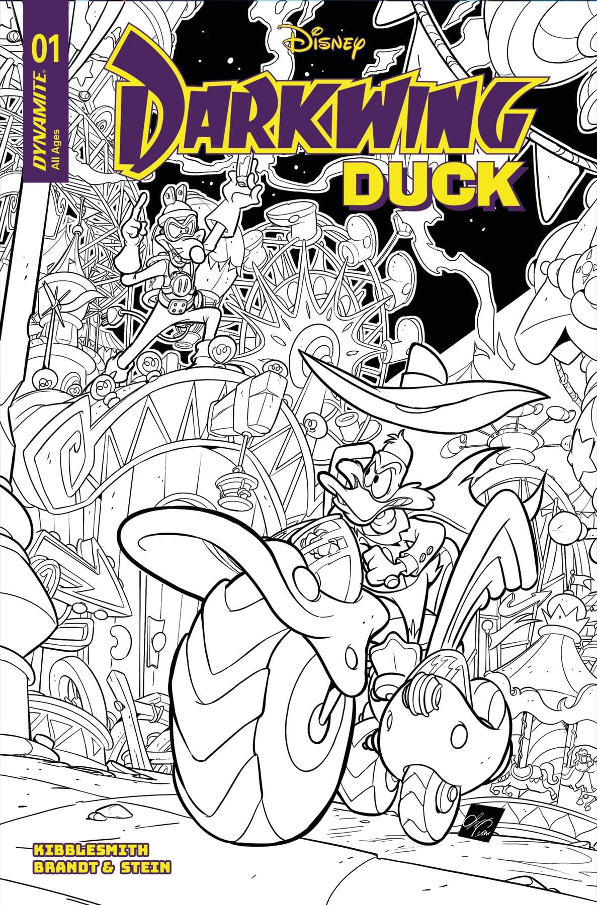 Dynamite Comic Books > Incentives DARKWING DUCK #1 CVR M 1:10 INCV CANGIALOSI LINE ART 72513035273601131 DEC240175