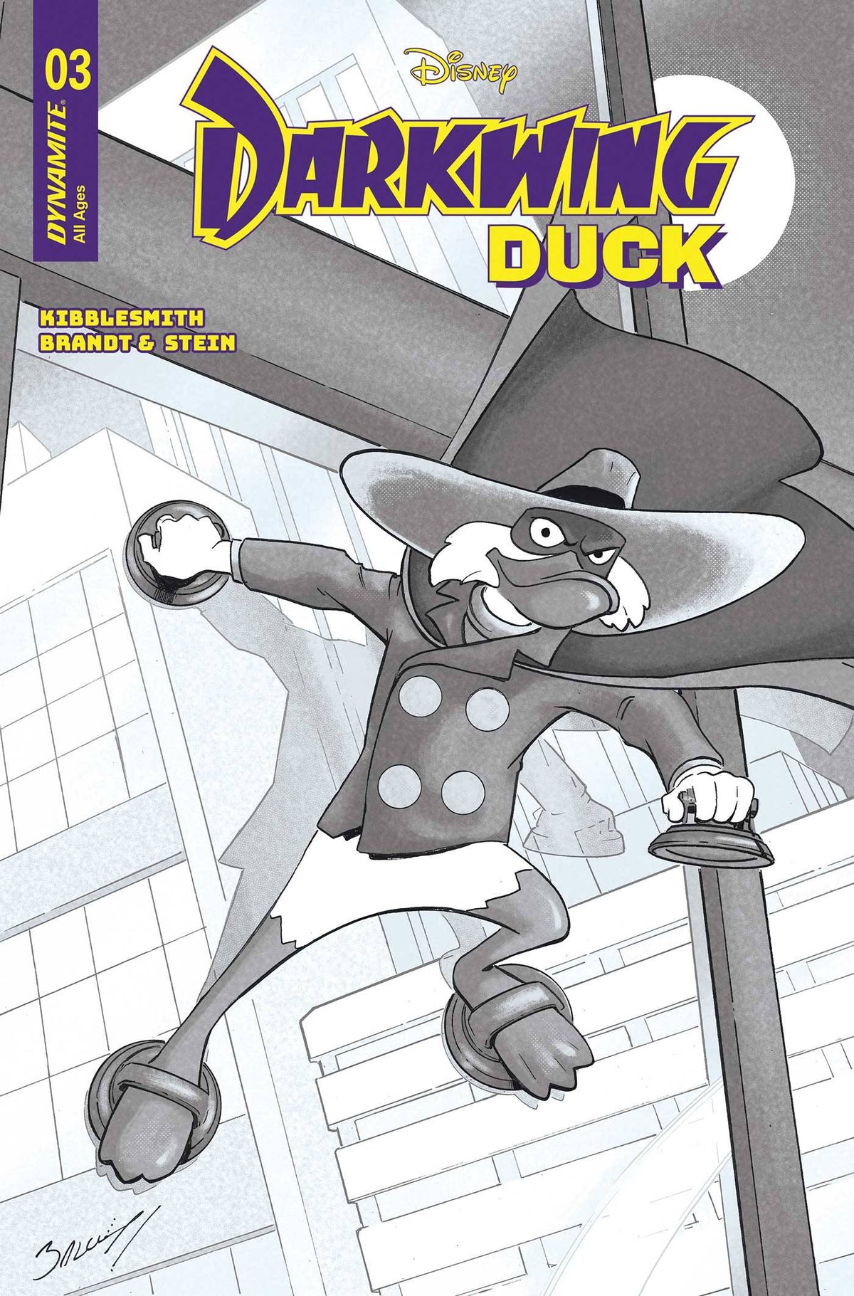 Dynamite Comic Books > Incentives DARKWING DUCK #3 CVR I 1:10 INCV BAGLEY LINE ART 72513035273603091 FEB250243