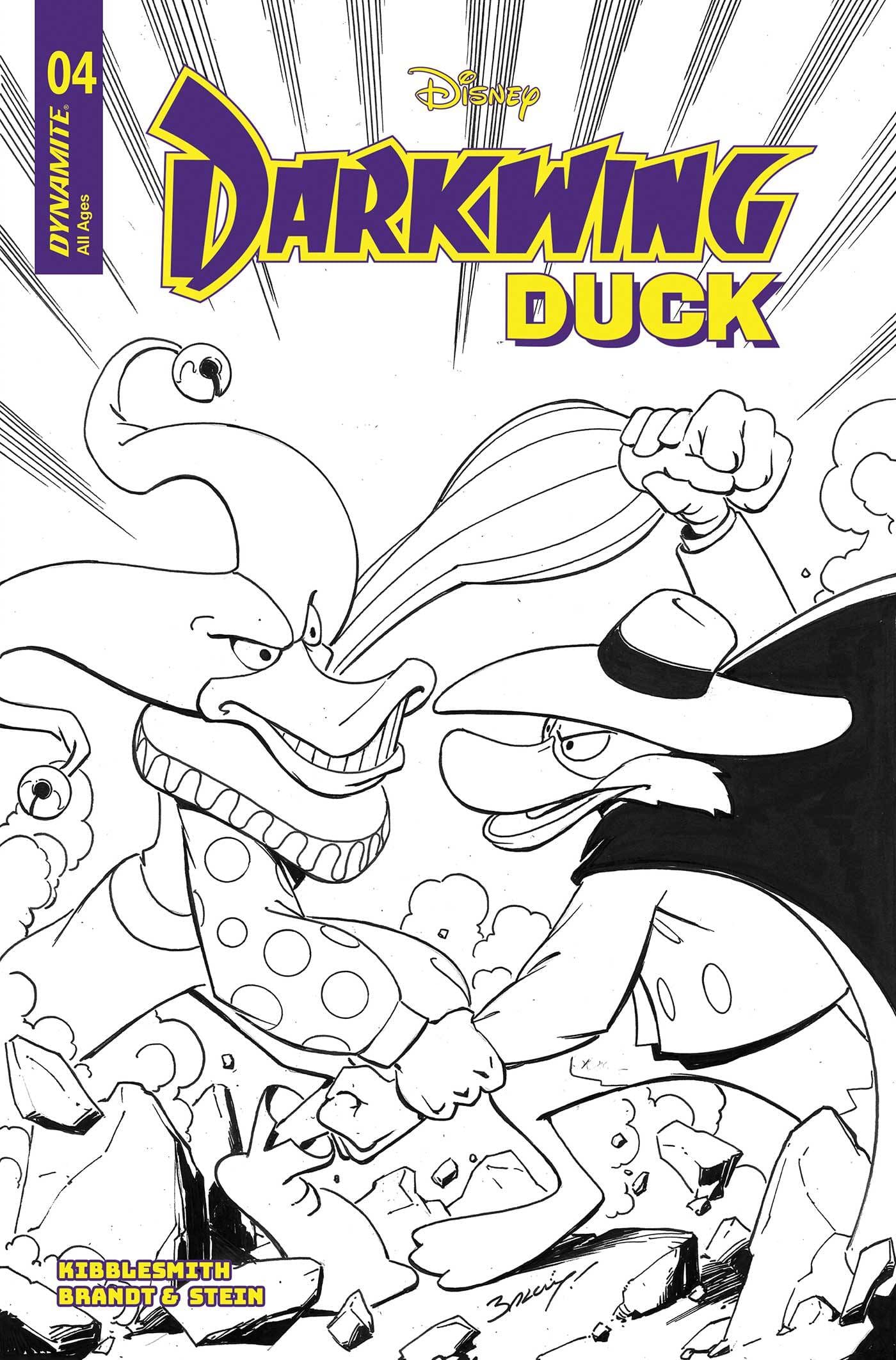 DARKWING DUCK #4 CVR I 1:10 INCV BAGLEY LINE ART