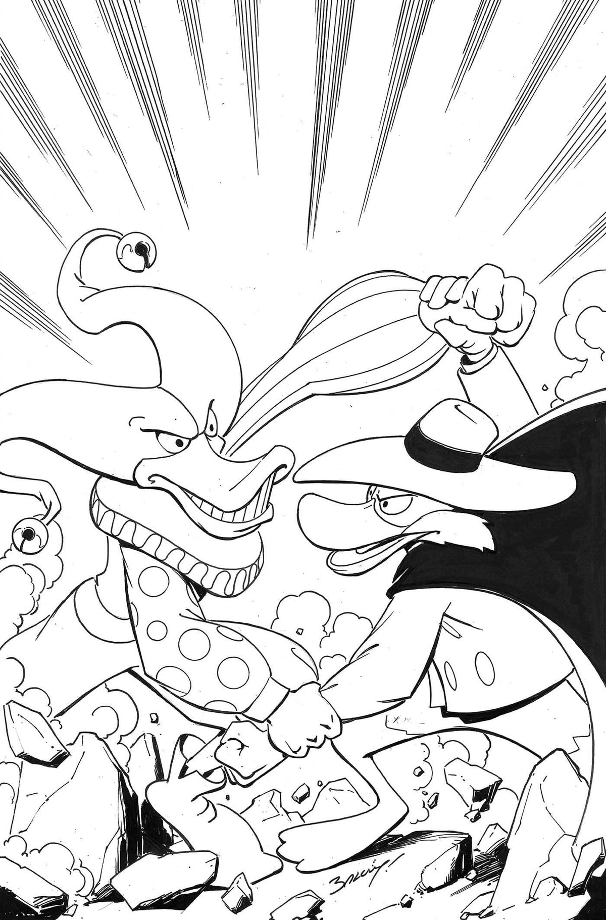 Dynamite Comic Books > Incentives DARKWING DUCK #4 CVR L 1:15 INCV BAGLEY LINE ART VIRGIN 72513035273604121 MAR250081