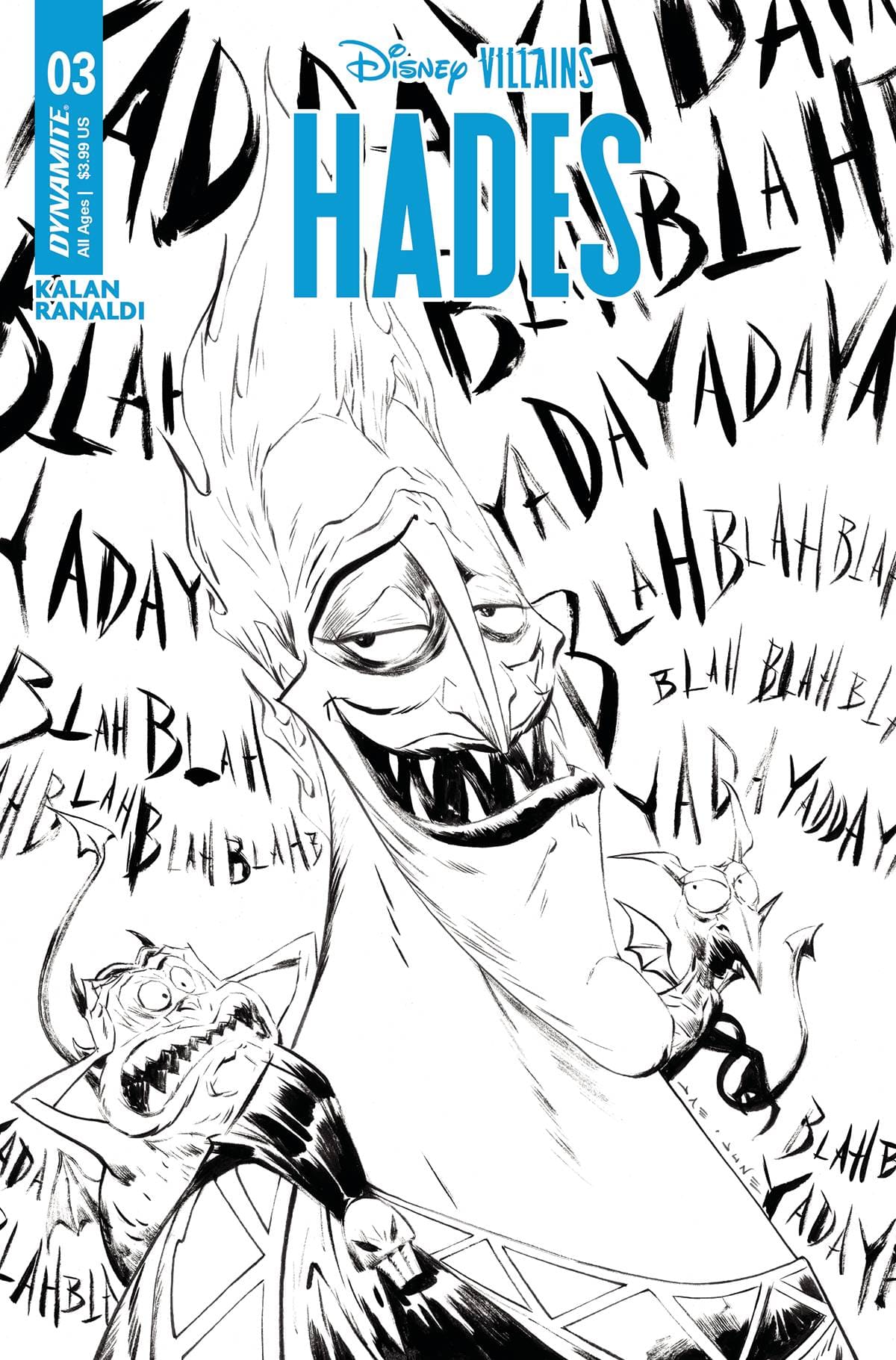 Dynamite Comic Books > Incentives DISNEY VILLAINS HADES #3 CVR F 1:10 INCV VAR LEE LINE ART 72513033283703061 AUG230283