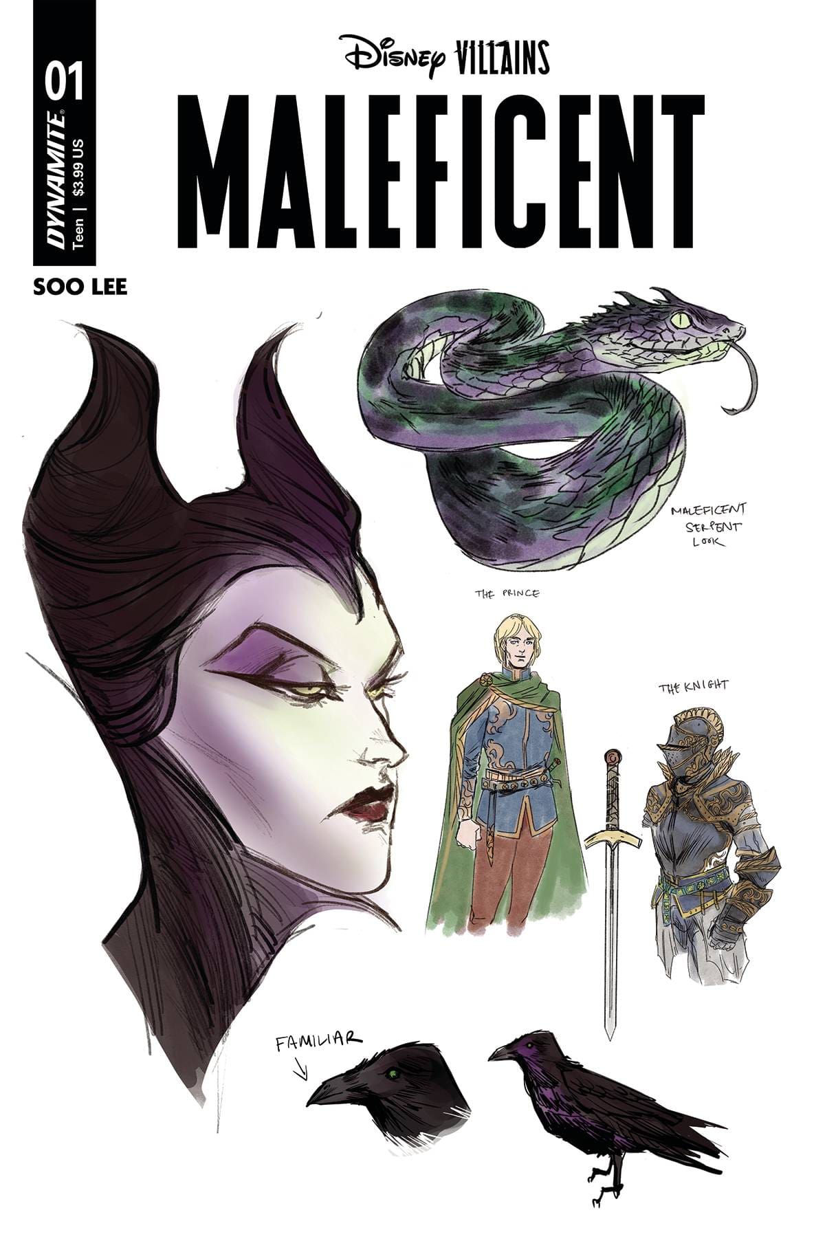 DISNEY VILLAINS MALEFICENT #1 CVR J 1:20 INCV LEE CHAR DE