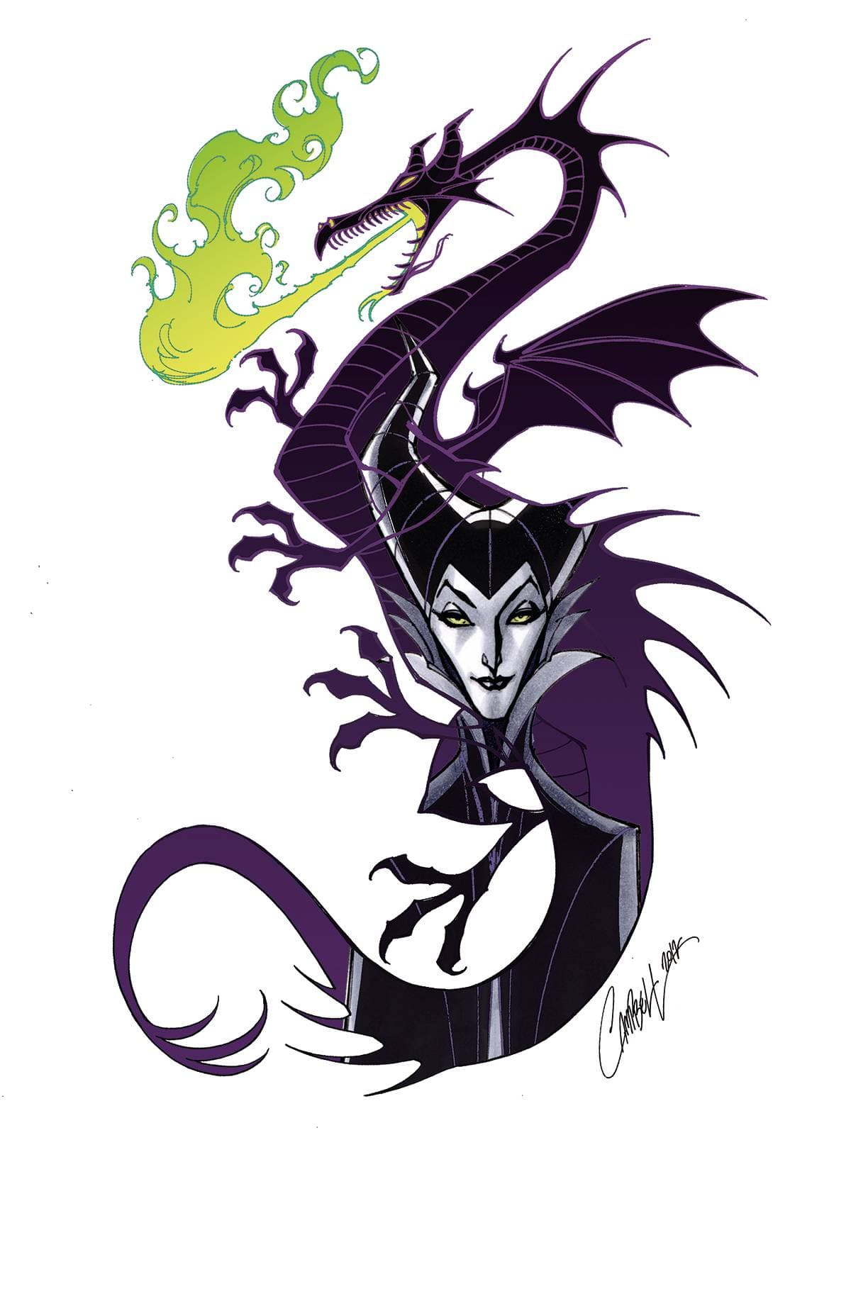 DISNEY VILLAINS MALEFICENT #3 CVR T 10 COPY FOC INCV CAMPBEL