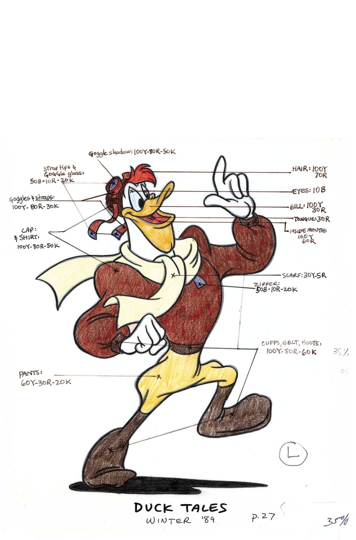 DUCKTALES #2 CVR L 1:20 INCV CLASSIC CHARACTER ART VIRGIN