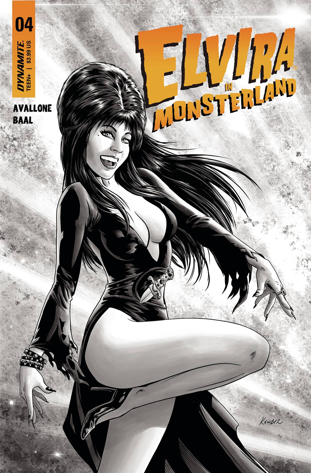 ELVIRA IN MONSTERLAND #4 CVR E 1:10 INCV VAR BAAL B&W