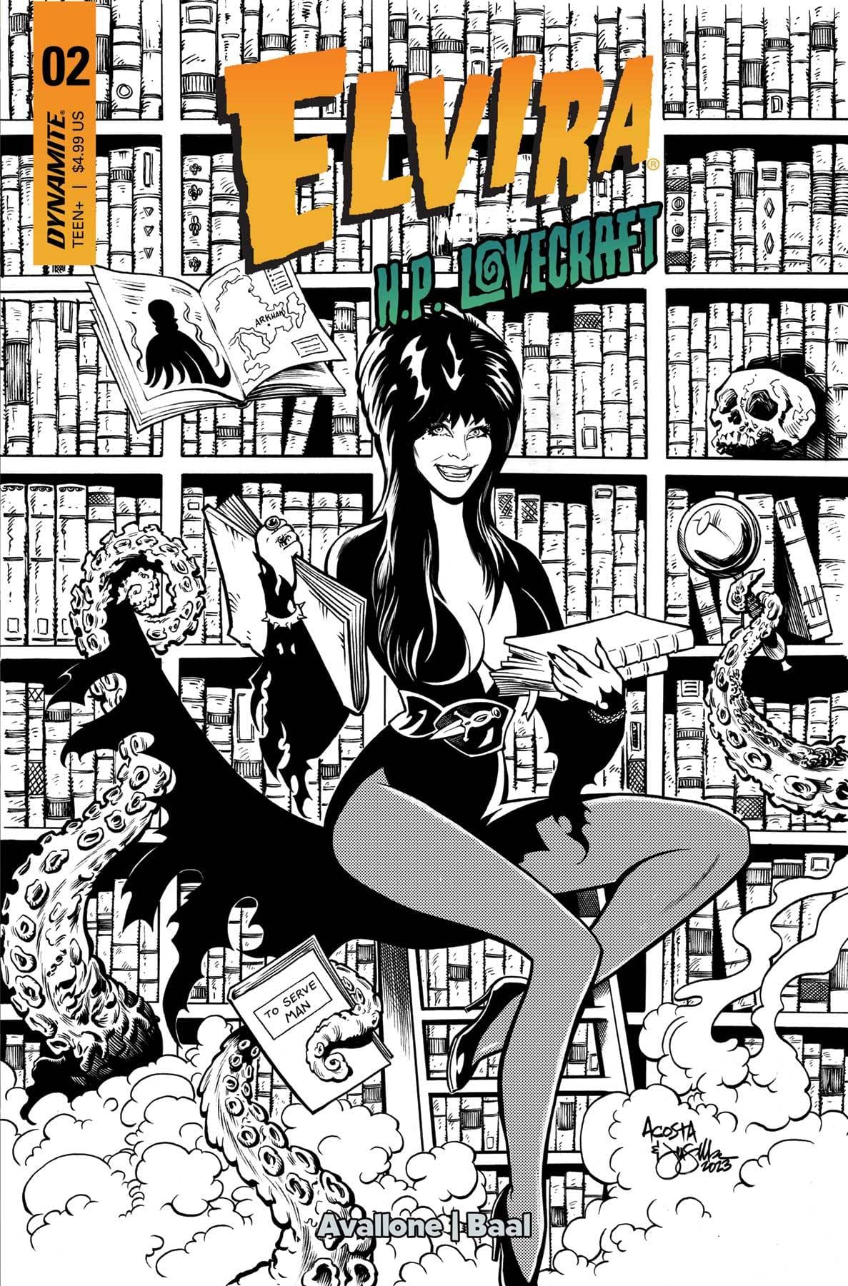 DYNAMITE Comic Books > Incentives ELVIRA MEETS HP LOVECRAFT #2 CVR J 1:10 FOC INCV ACOSTA L 72513034118102101 JAN247638