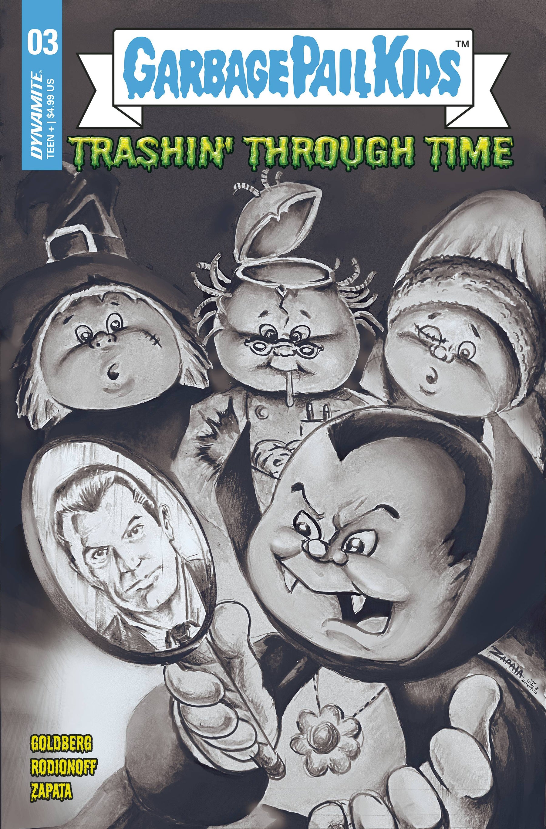 GARBAGE PAIL KIDS THROUGH TIME #3 CVR E 1:10 INCV ZAPATA