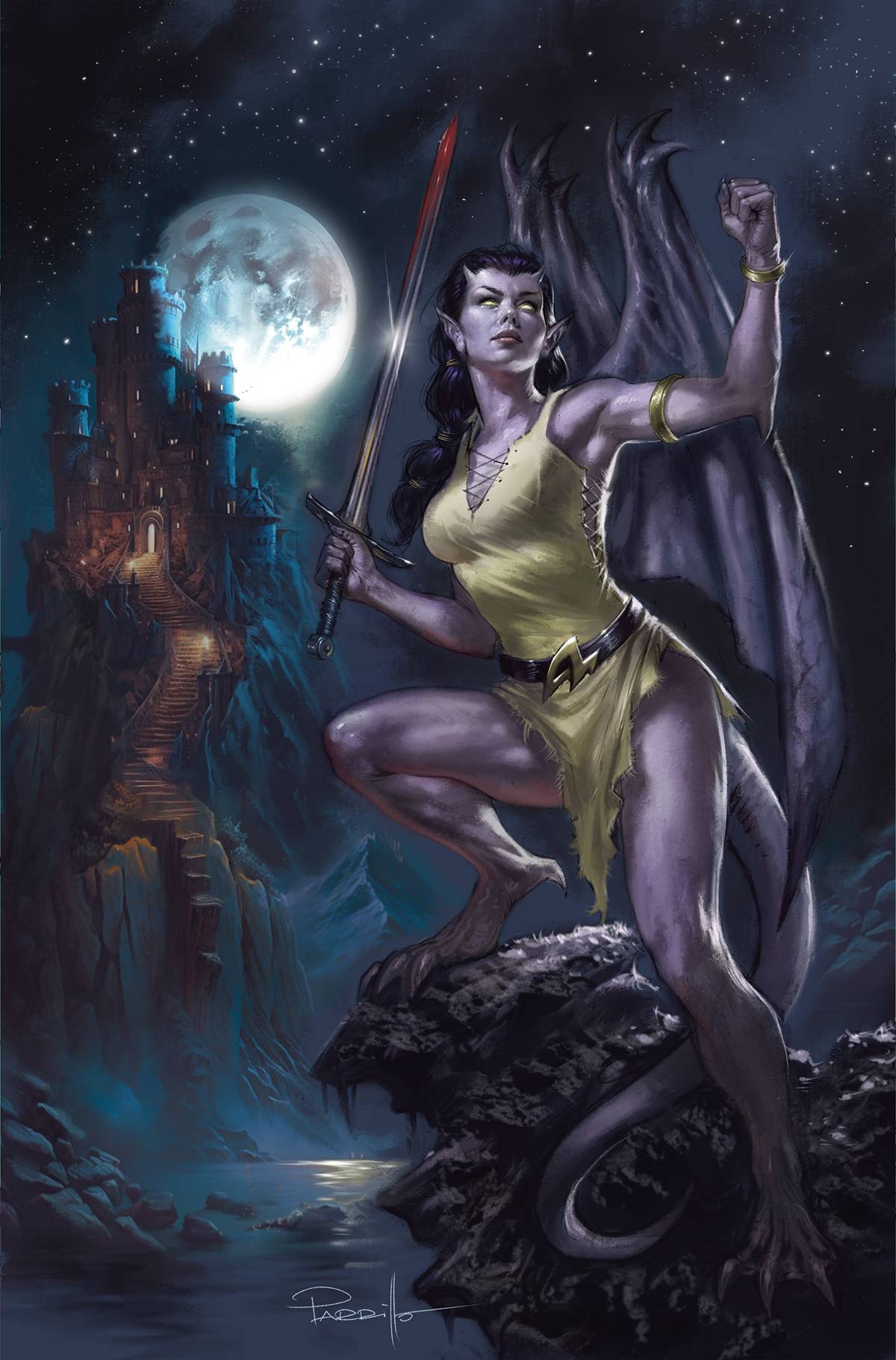 Dynamite Comic Books > Incentives GARGOYLES #11 CVR K 1:15 INCV VAR PARRILLO VIRGIN 72513032546411111 AUG230326