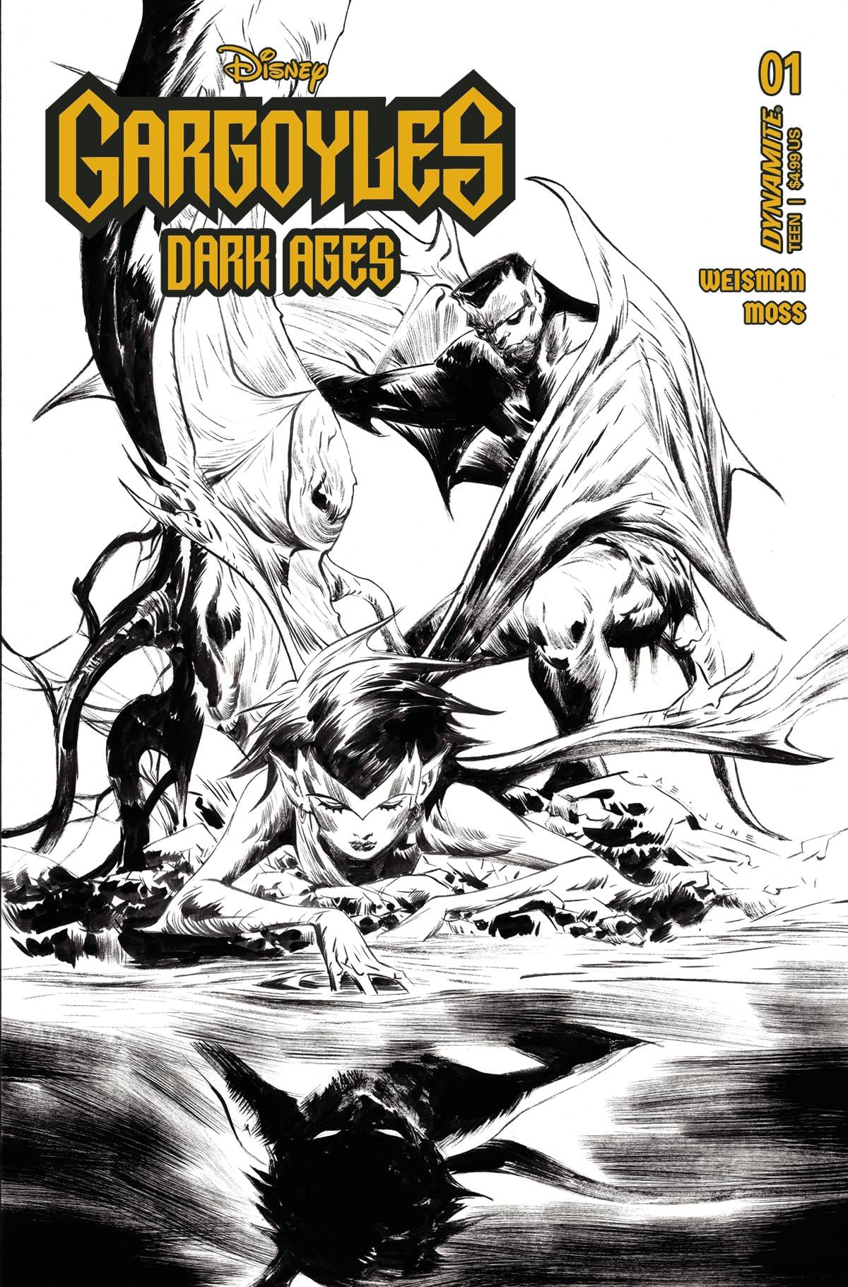 Dynamite Comic Books > Incentives GARGOYLES DARK AGES #1 CVR L 1:15 INCV VAR LEE LINE ART '72513033136601121 MAY230484