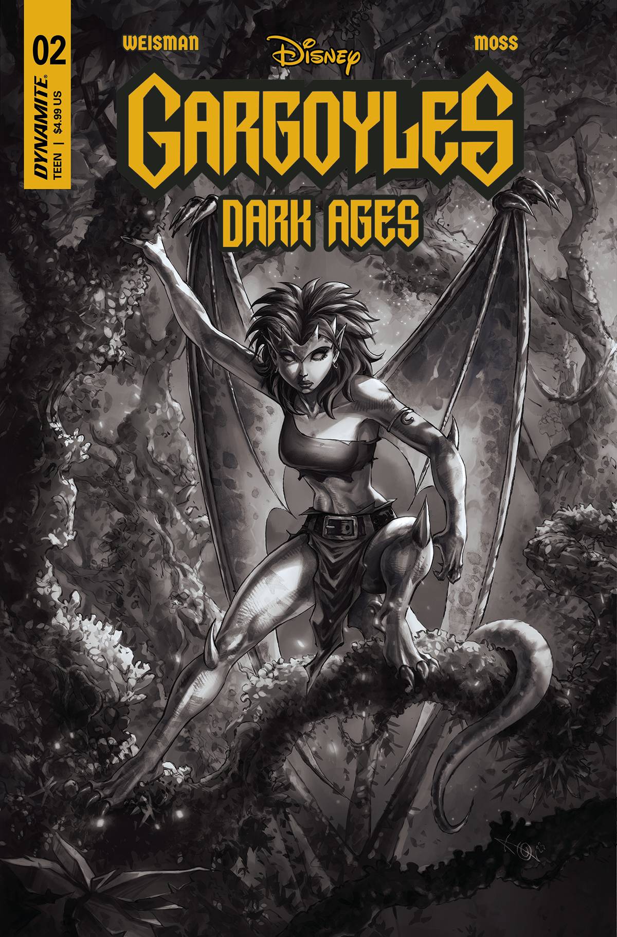 GARGOYLES DARK AGES #2 CVR I 1:15 INCV VAR QUAH B&W