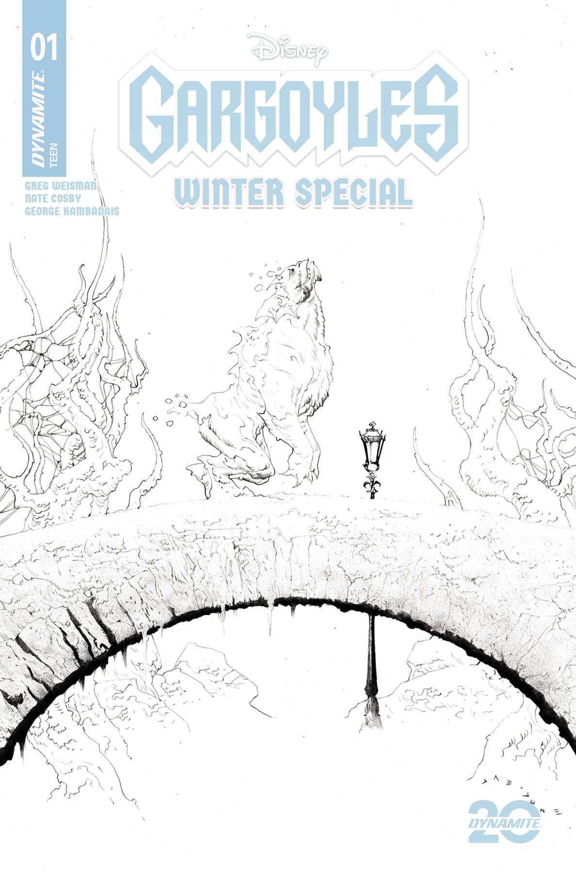 GARGOYLES WINTER SPECIAL #1 CVR E 1:10 INCV LEE LINE ART