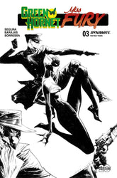 Dynamite Comic Books > Incentives GREEN HORNET MISS FURY #3 CVR E 1:10 INCV LEE LINE ART 72513035010703051 JAN250259