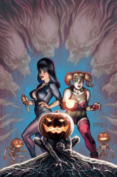 Dynamite Comic Books > Incentives HARLEY QUINN X ELVIRA #1 CVR T INC 1:30 JOSEPH MICHAEL LINSNER VIRGIN VAR 72513035710601201 0825DE0654