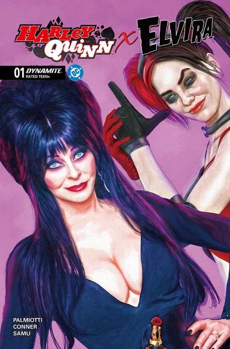 Dynamite Comic Books > Incentives HARLEY QUINN X ELVIRA #1 CVR Y INC 1:10 MARK SPEARS PINK FOC BONUS VAR 72513035710601251 0825DE8115