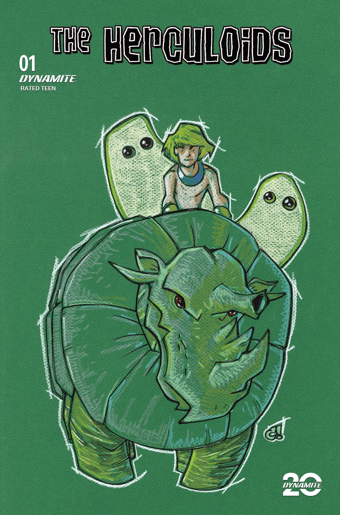 Dynamite Comic Books > Incentives HERCULOIDS #1 CVR L 1:10 INCV ROUSSEAU PASTEL ART ORIGINA 72513035274301121 DEC240148