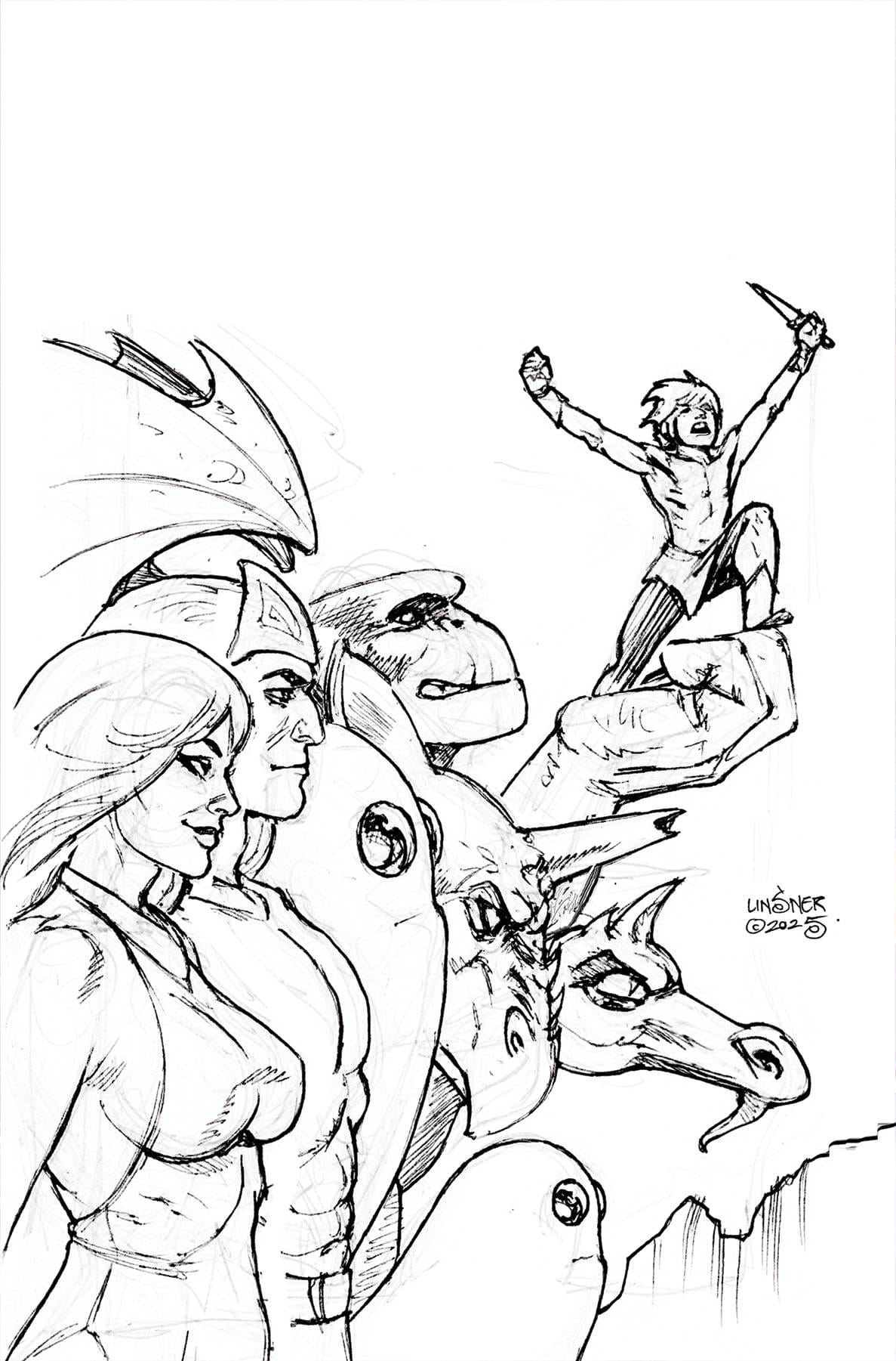 Dynamite Comic Books > Incentives HERCULOIDS #4 CVR I 1:15 INCV LINSNER LINE ART 72513035274304091 MAR250103