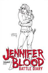 Dynamite Comic Books > Incentives JENNIFER BLOOD BATTLE DIARY #2 CVR D 1:10 INCV LINSNER LI 72513033810502041 NOV230181