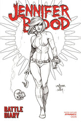 DYNAMITE Comic Books > Incentives JENNIFER BLOOD BATTLE DIARY #5 CVR D 1:10 INCV LINSNER LI 72513033810505041 FEB240303