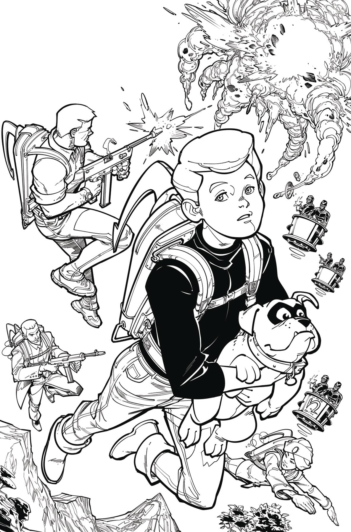 Dynamite Comic Books > Incentives JONNY QUEST #2 CVR M 1:25 INCV HARDIN LINE ART VIRGIN 72513034659902131 JUL240171