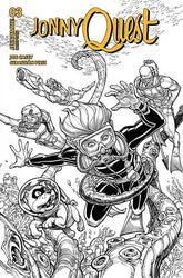 DYNAMITE Comic Books > Incentives JONNY QUEST #3 CVR M 1:7 FOC INCV HARDIN LINE ART 72513034659903131