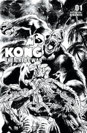 KONG GREAT WAR #1 CVR F 1:10 INCV HITCH B&W