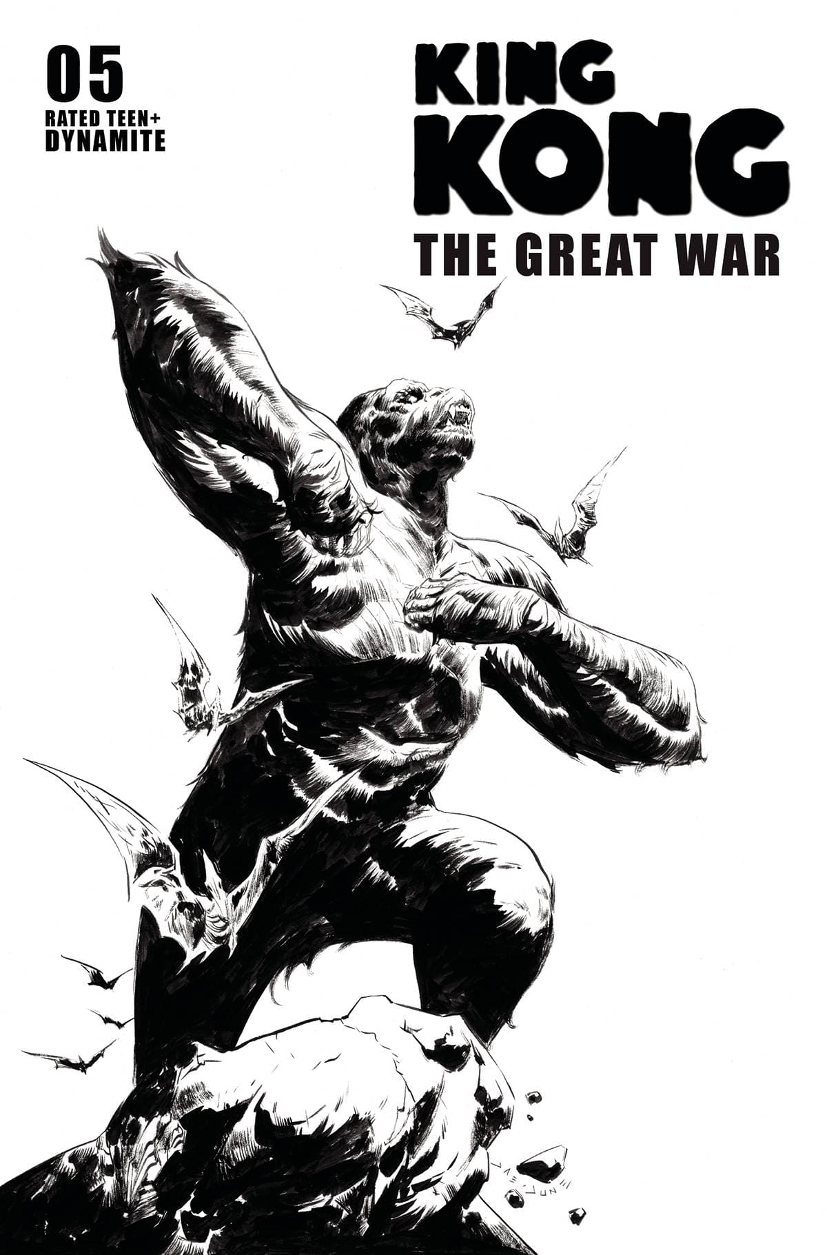 KONG GREAT WAR #5 CVR D 1:10 INCV VAR LEE LINE ART