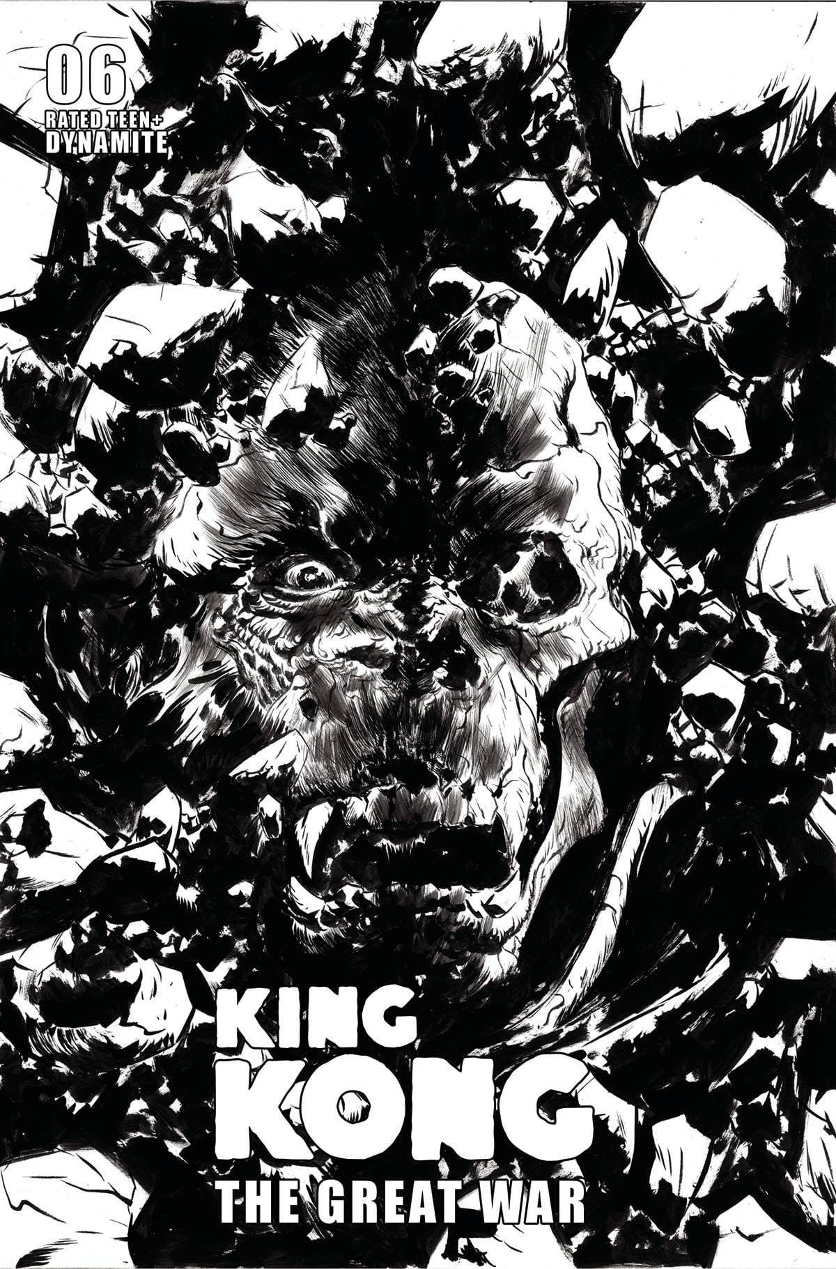 Dynamite Comic Books > Incentives KONG GREAT WAR #6 CVR D 1:10 INCV LEE LINE ART 72513032868706041 SEP230355