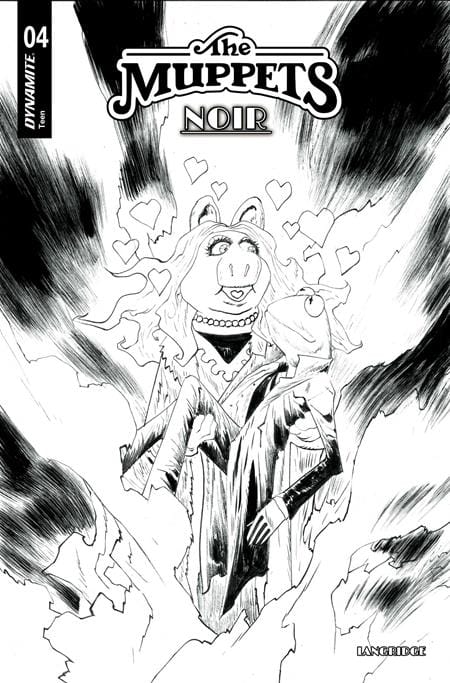 MUPPETS NOIR #4 CVR D INC 1:10 JAE LEE LINE ART VAR