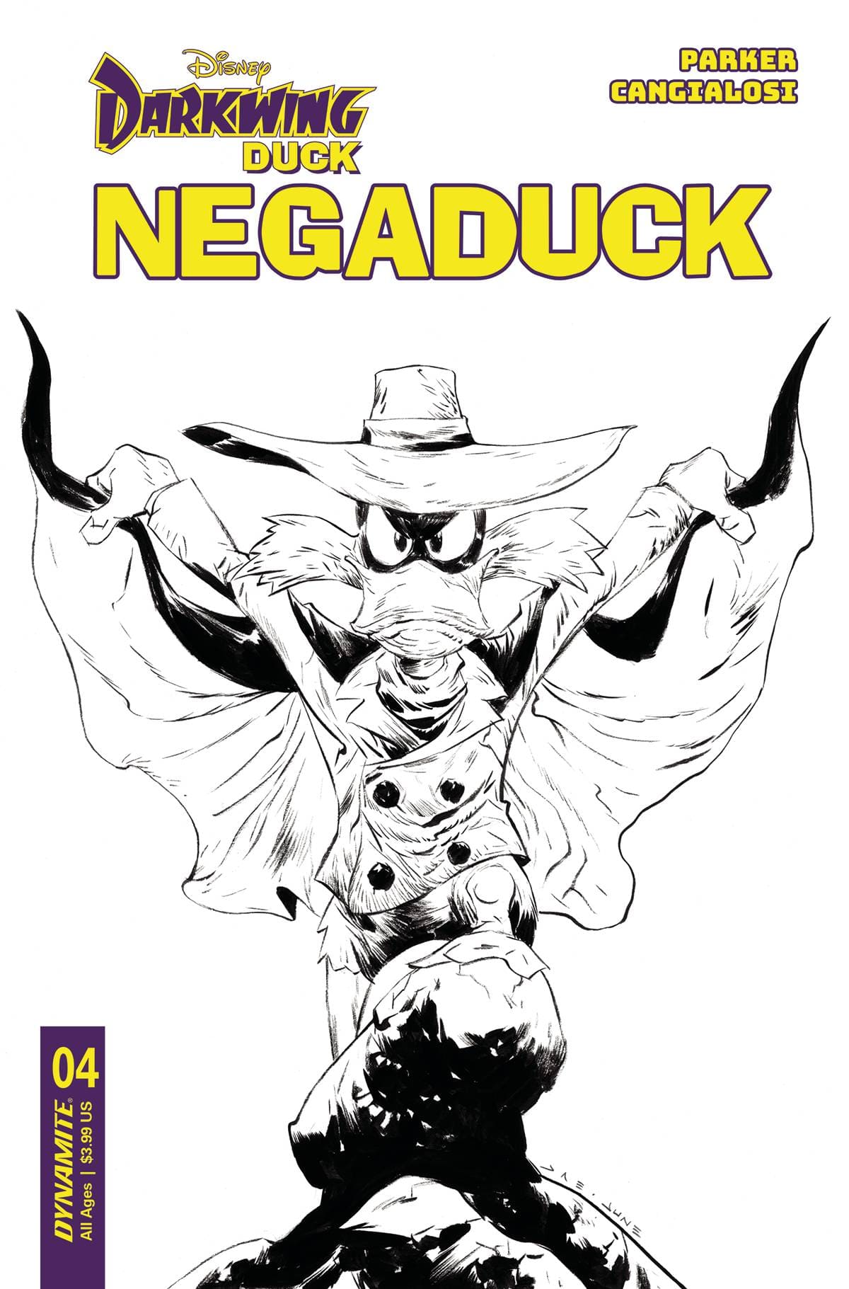 Dynamite Comic Books > Incentives NEGADUCK #4 CVR F 1:10 INCV LEE LINE ART 72513033377304061 OCT230219