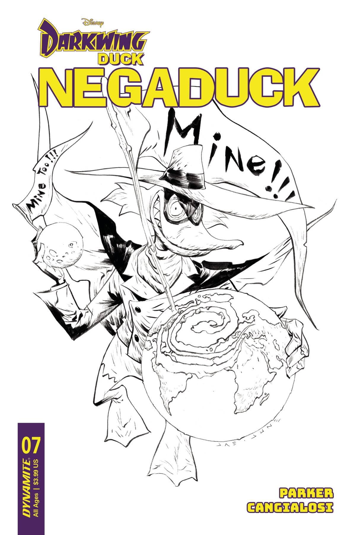 DYNAMITE Comic Books > Incentives NEGADUCK #7 CVR F 1:10 INCV LEE LINE ART 72513033377307061 JAN240166