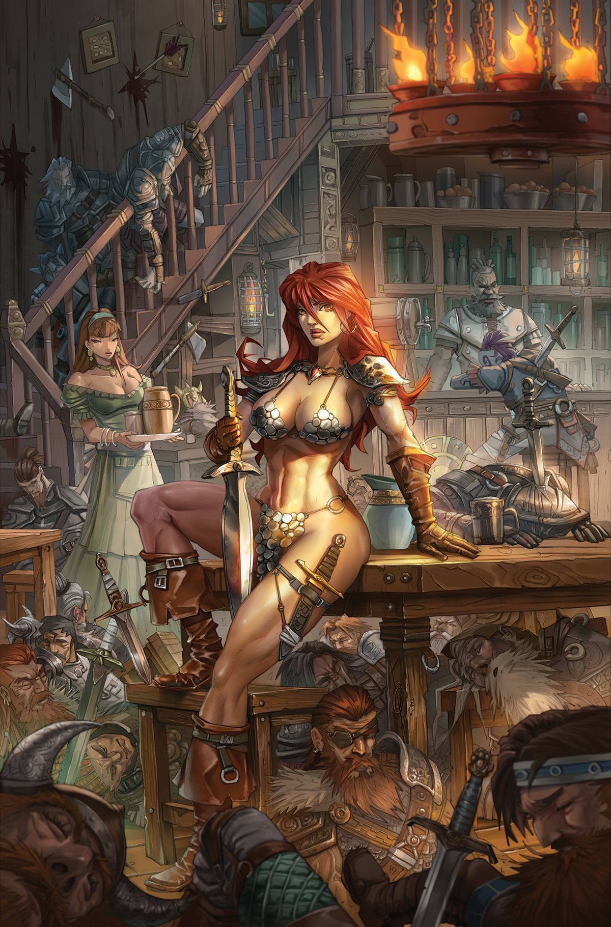 RED SONJA 2023 #1 CVR ZI 1:125 COPY QUAH VIRGIN FOIL