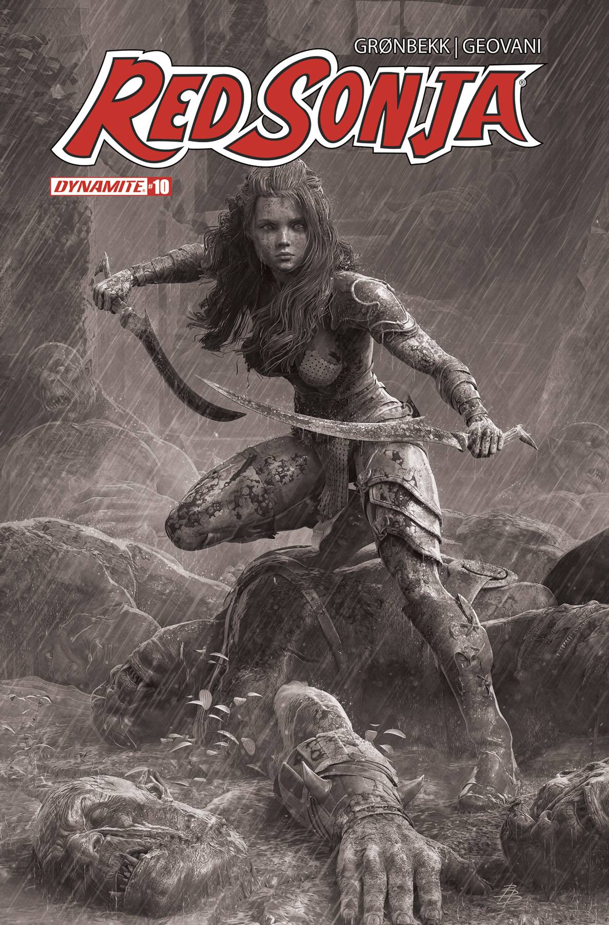 RED SONJA 2023 #10 CVR O 1:10 FOC INCV BARENDS B&W