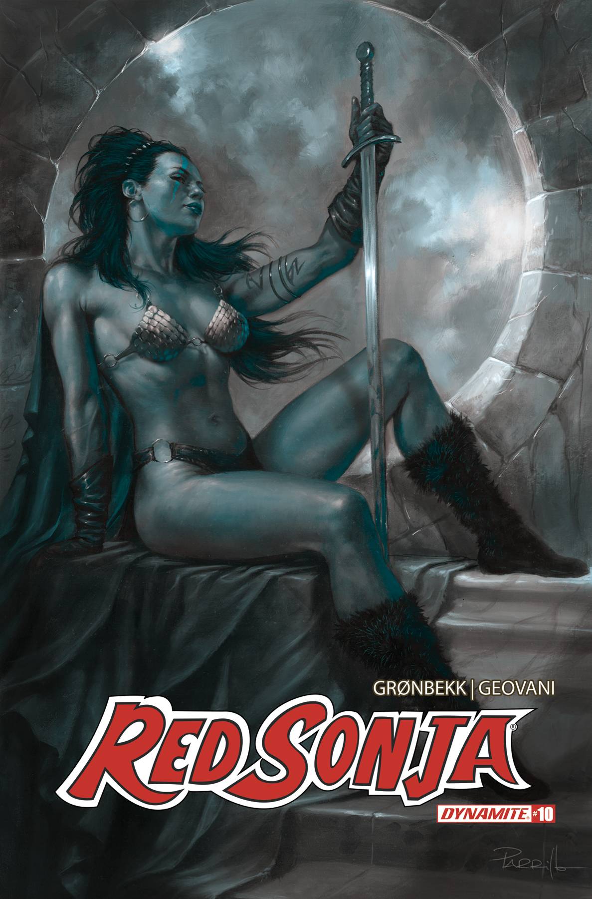 RED SONJA 2023 #10 CVR P 1:10 FOC INCV PARRILLO TINT