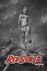 DYNAMITE Comic Books > Incentives RED SONJA 2023 #12 CVR O 1:0 FOC INCV BARENDS B&W 72513033135912151 MAY247277