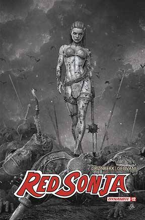 RED SONJA 2023 #12 CVR O 1:0 FOC INCV BARENDS B&W