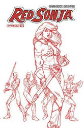 DYNAMITE Comic Books > Incentives RED SONJA 2023 #12 CVR Q 1:10  FOC INCV LINSNER FIERY RED 72513033135912171 MAY247279