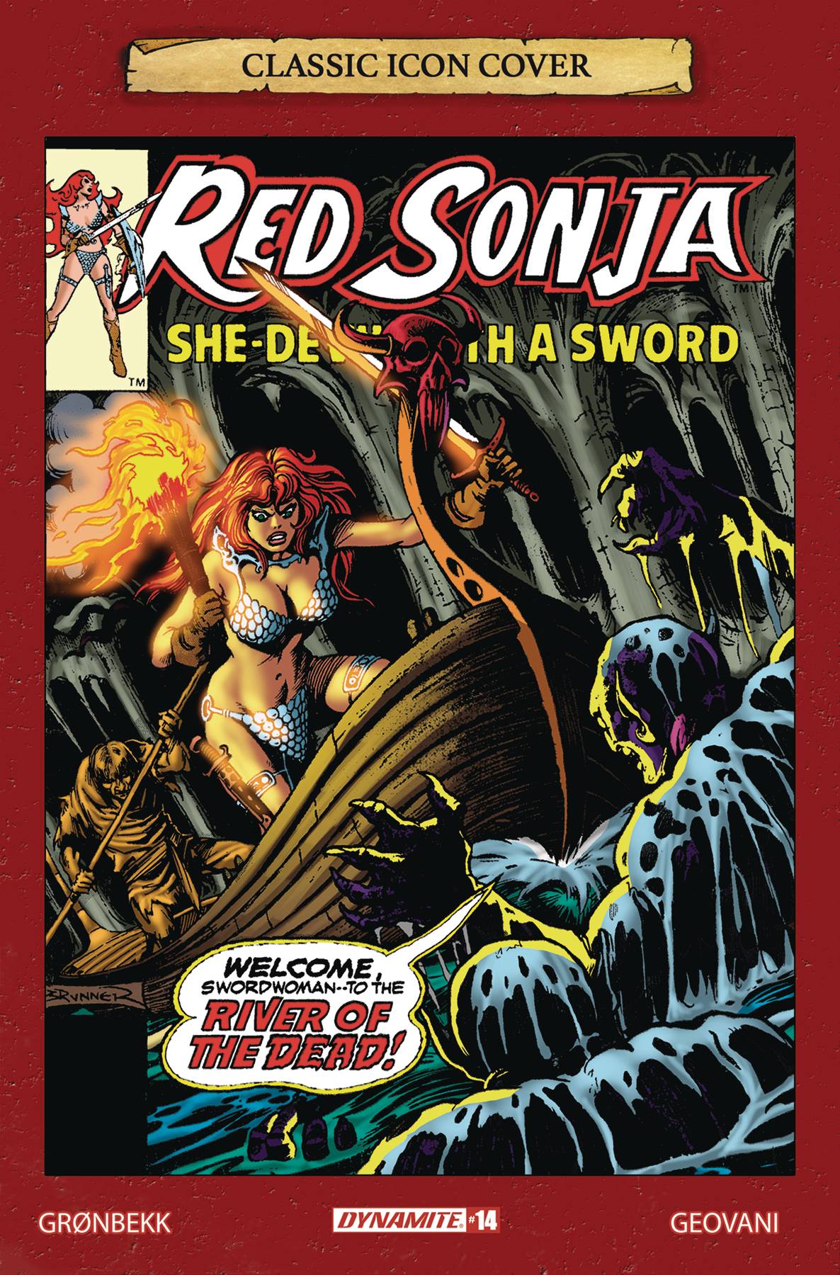 Dynamite Comic Books > Incentives RED SONJA 2023 #14 CVR G 1:10 INCV BRUNNER ICON 72513033135914071 JUL240246