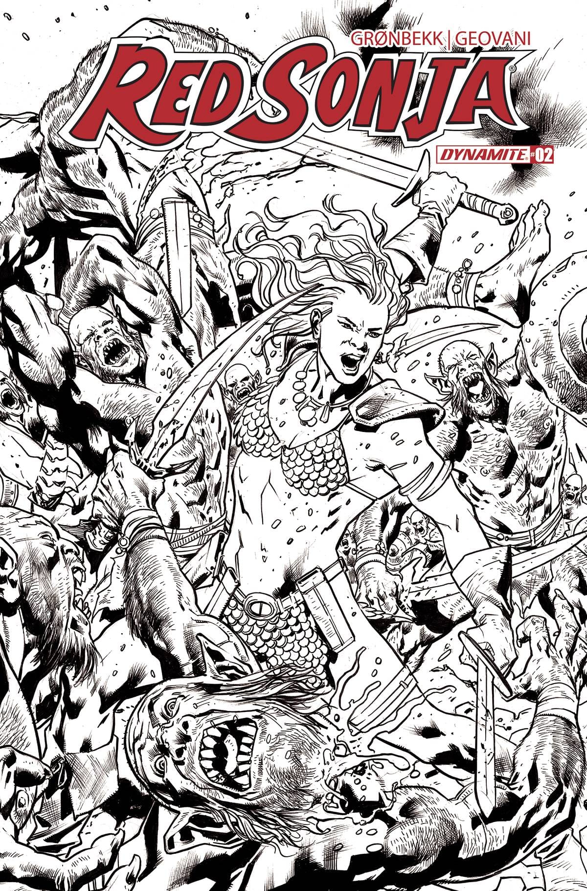 RED SONJA 2023 #2 CVR K 1:15 INCV VAR HITCH LINE ART