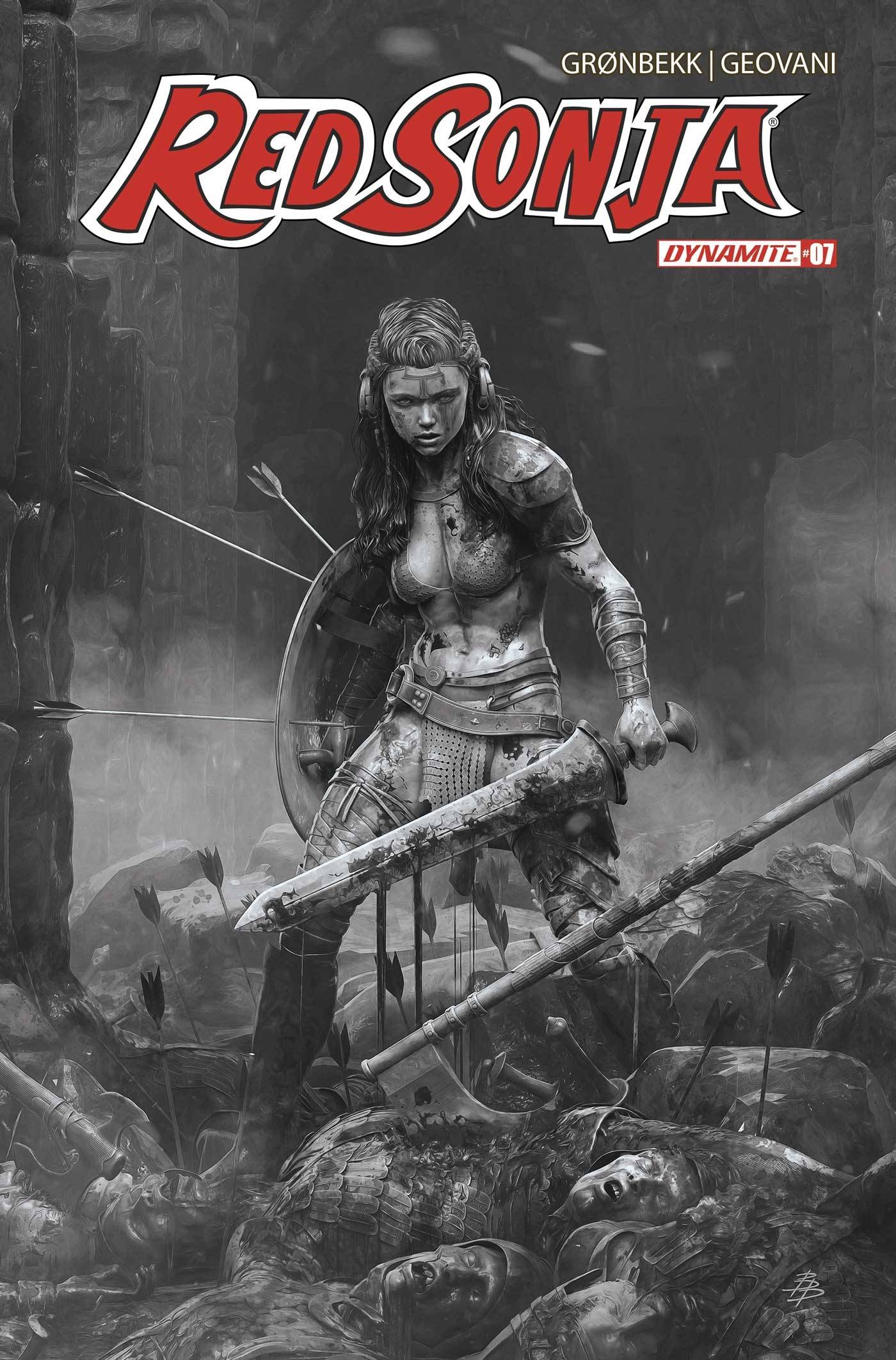 RED SONJA 2023 #7 CVR O 1:10 FOC INCV BARENDS B&W