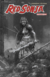 Dynamite Comic Books > Incentives RED SONJA 2023 #7 CVR O 1:10 FOC INCV BARENDS B&W 72513033135907151 NOV237221